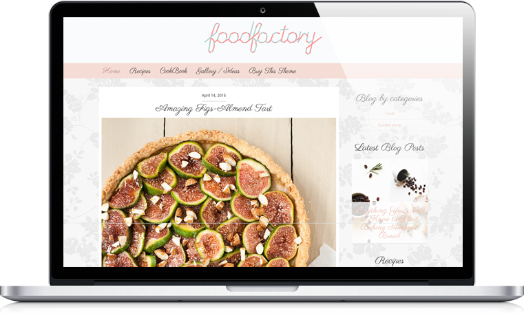 FoodFactory food recipes WordPress theme - Feminine Blog
